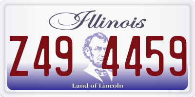 IL license plate Z494459