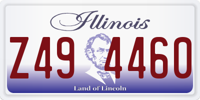 IL license plate Z494460