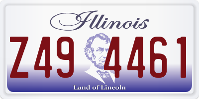 IL license plate Z494461