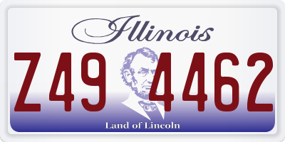 IL license plate Z494462