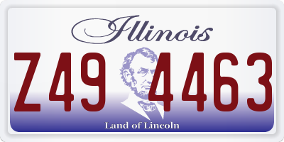 IL license plate Z494463