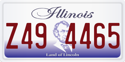IL license plate Z494465