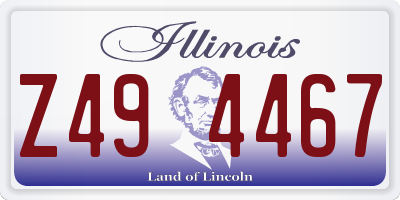 IL license plate Z494467