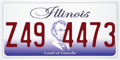 IL license plate Z494473