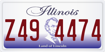 IL license plate Z494474