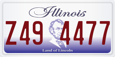 IL license plate Z494477