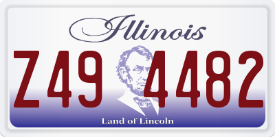 IL license plate Z494482