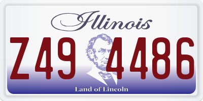 IL license plate Z494486
