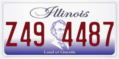 IL license plate Z494487