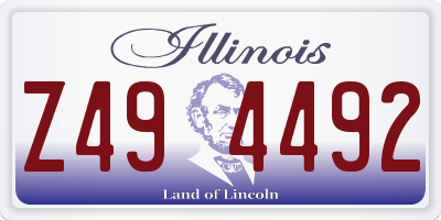 IL license plate Z494492