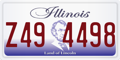 IL license plate Z494498