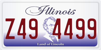 IL license plate Z494499