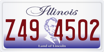 IL license plate Z494502