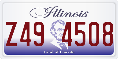 IL license plate Z494508