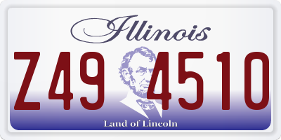 IL license plate Z494510