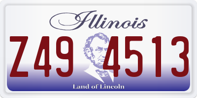 IL license plate Z494513