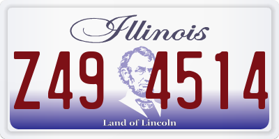 IL license plate Z494514
