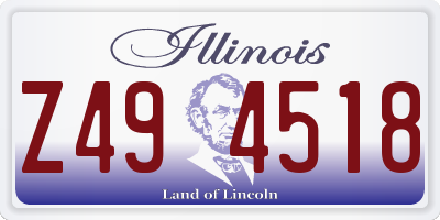 IL license plate Z494518
