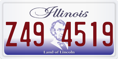 IL license plate Z494519