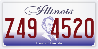 IL license plate Z494520