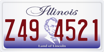 IL license plate Z494521