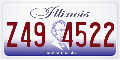 IL license plate Z494522