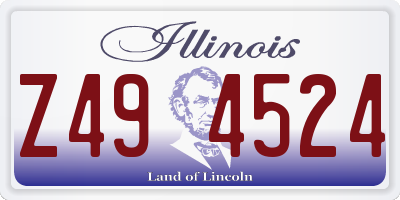 IL license plate Z494524