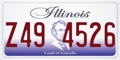 IL license plate Z494526