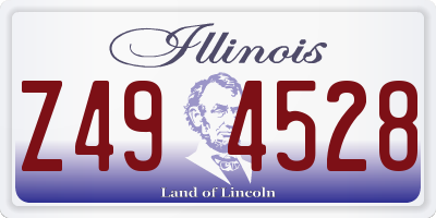 IL license plate Z494528