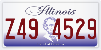 IL license plate Z494529