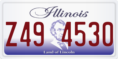 IL license plate Z494530