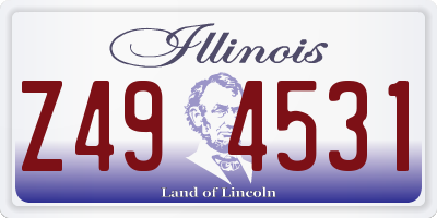 IL license plate Z494531