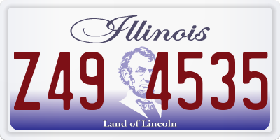 IL license plate Z494535