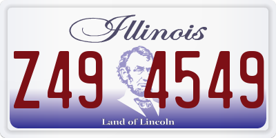 IL license plate Z494549