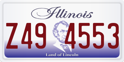 IL license plate Z494553