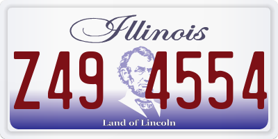 IL license plate Z494554
