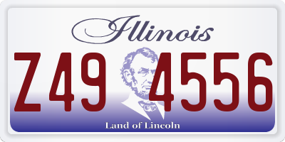 IL license plate Z494556