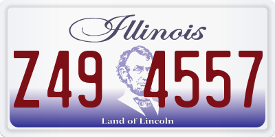 IL license plate Z494557
