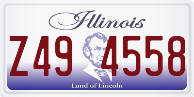IL license plate Z494558