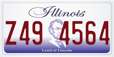 IL license plate Z494564