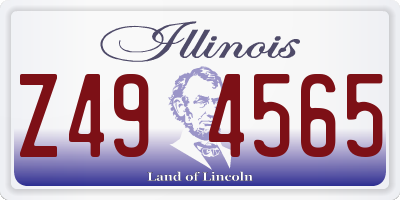 IL license plate Z494565