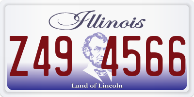 IL license plate Z494566