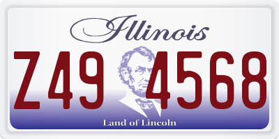 IL license plate Z494568