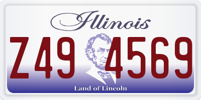 IL license plate Z494569