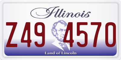 IL license plate Z494570