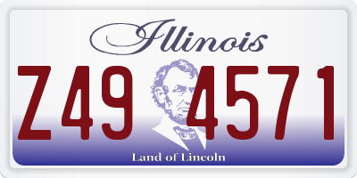 IL license plate Z494571