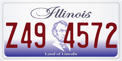 IL license plate Z494572