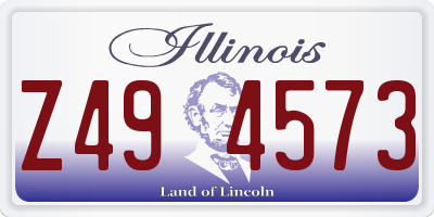 IL license plate Z494573