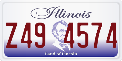 IL license plate Z494574