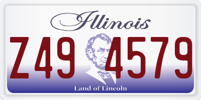 IL license plate Z494579